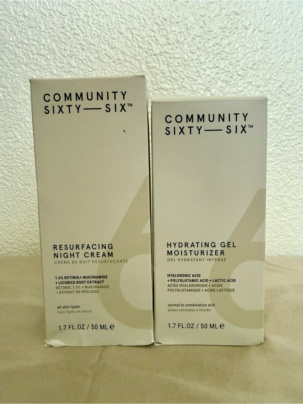 Community Sixty-Six Hydrating Gel Moisturizer & Resurfacing Night Cream